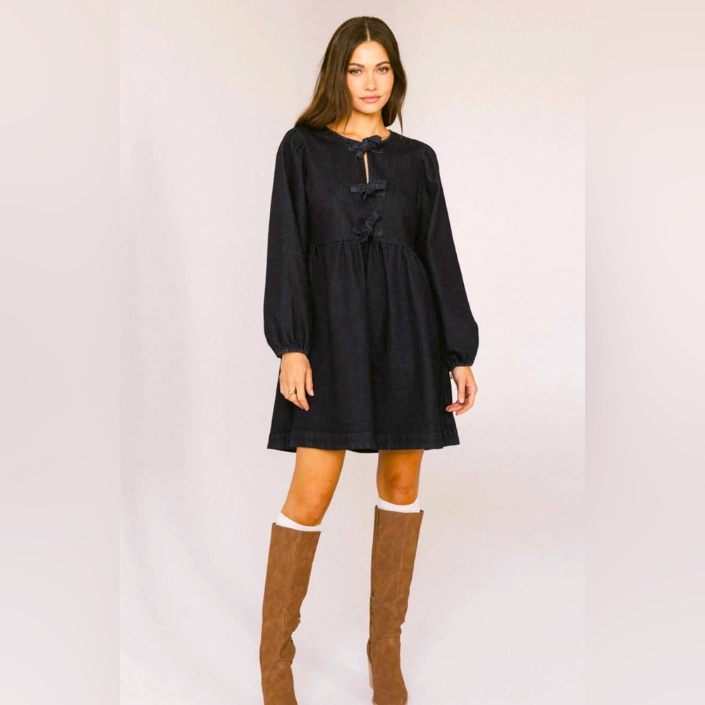 Bohme Dark Denim Mini Dress